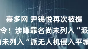 嘉多网 尹锡悦再次被提请签发逮捕令！涉嫌罪名尚未列入“派无人机侵入平壤”