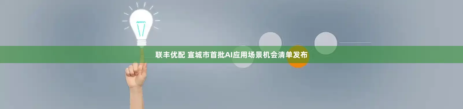 联丰优配 宣城市首批AI应用场景机会清单发布